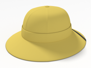 cartoon adventure safari hat 3D Модель