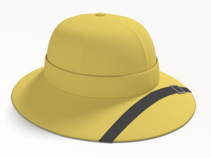 cartoon adventure safari hat 3D Модель