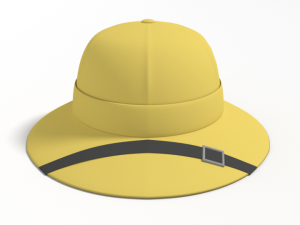 cartoon adventure safari hat 3D Модель