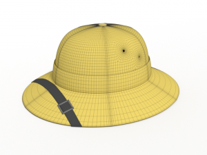 cartoon adventure safari hat 3D Модель