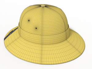cartoon adventure safari hat 3D Модель