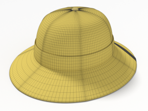 cartoon adventure safari hat 3D Модель