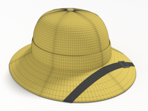 cartoon adventure safari hat 3D Модель