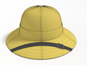 cartoon adventure safari hat 3D Модель