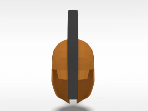 capacete grego antigo low poly Modelo 3D