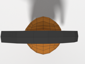 low poly ancient greek helmet 3D Model