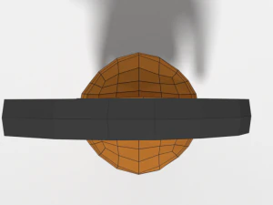 capacete grego antigo low poly Modelo 3D