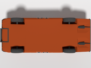 low poly cartoon dodge charger 2019 general lee 3Dモデル