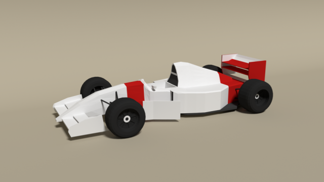 low poly mclaren mp4-8 formula car 3D Model .c4d .max .obj .3ds .fbx .stl .blend 