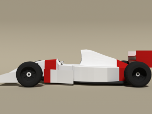 low poly mclaren mp4-8 formula car 3D Model