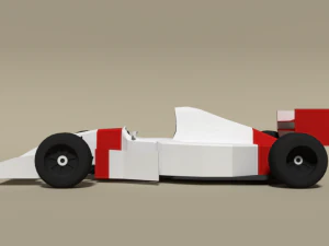 low poly mclaren mp4-8 formula car 3D Model