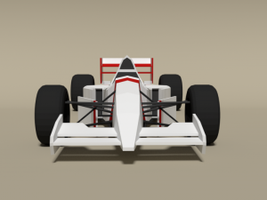 low poly mclaren mp4-8 formula car 3D Model