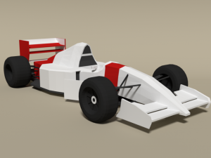 low poly mclaren mp4-8 formula car 3D Model