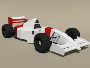 low poly mclaren mp4-8 formula car 3D Model