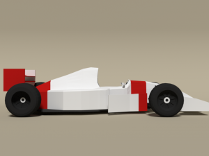 low poly mclaren mp4-8 formula car 3D Model