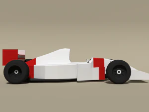 low poly mclaren mp4-8 formula car 3D Model