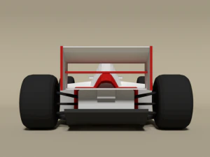 low poly mclaren mp4-8 formula car 3D Model