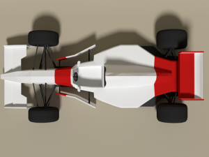 low poly mclaren mp4-8 formula car 3D Model