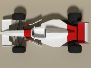 low poly mclaren mp4-8 formula car 3D Model