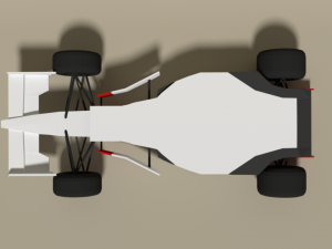 low poly mclaren mp4-8 formula car 3D Model