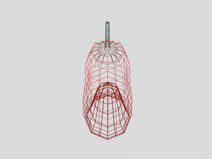 low poly cartoon red pepper free 3D Model