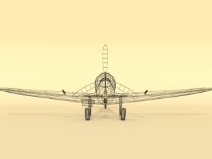 low poly cartoon supermarine spitfire mkii airplane Model 3D