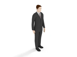low poly people collection 3D Model