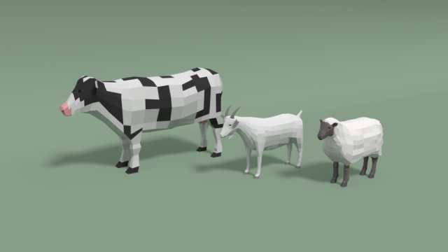 domestic animals collection v2 3D Model .c4d .max .obj .3ds .fbx .stl .blend 