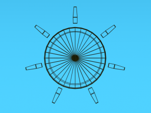 low poly cartoon weather symbols 3D Model