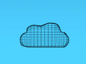 low poly cartoon weather symbols 3D Model