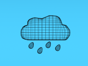 low poly cartoon weather symbols 3D Model