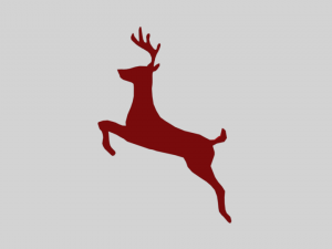 low poly reindeer decoration object Modello 3D