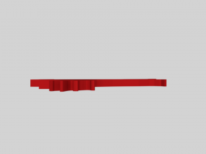 low poly reindeer decoration object Modello 3D