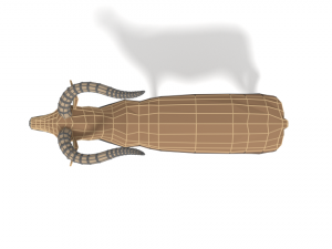 low poly cartoon african antelopes pack Modèle 3D