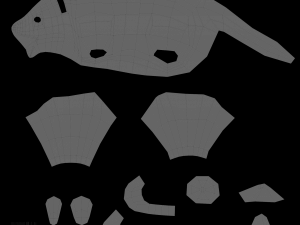 low poly cartoon raccoon 3D 모델