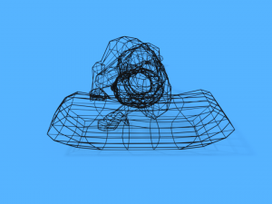 low poly kid sleeping 3Dモデル