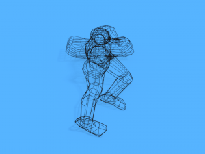 low poly kid sleeping 3Dモデル