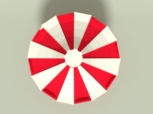 low poly cartoon carousel 3D 模型