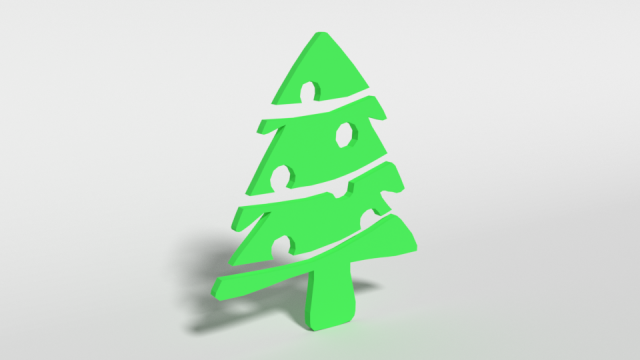 low poly fir tree decorative object free 3D Model .c4d .max .obj .3ds .fbx .stl .blend 
