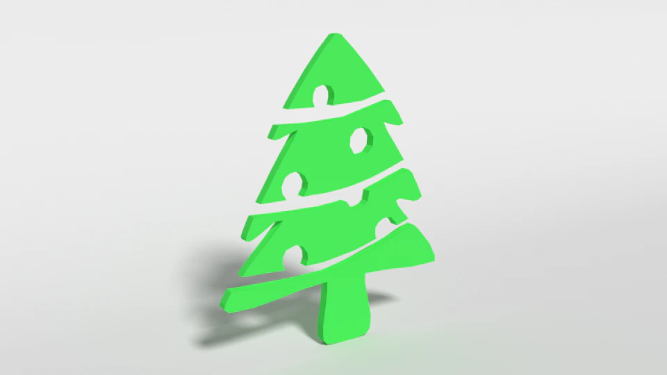 low poly fir tree decorative object free 3D Model .c4d .max .obj .3ds .fbx .stl .blend 
