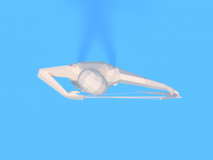 low poly archer kid low-poly 3D Model