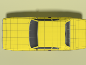 low poly cartoon plymouth satellite sebring 1971 Model 3D