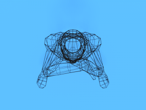 low poly kid sitting in yoga pose 3D मॉडल