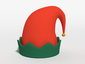 cartoon elf hat Modèle 3D