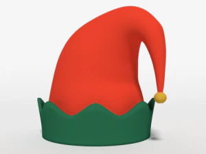 cartoon elf hat 3D Model