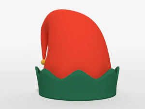 cartoon elf hat 3D Model