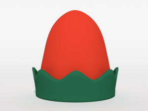 cartoon elf hat Modello 3D