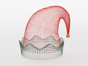 cartoon elf hat Modello 3D