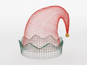 cartoon elf hat 3D Model