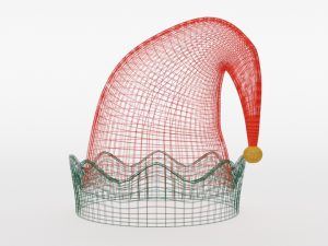 cartoon elf hat Modello 3D